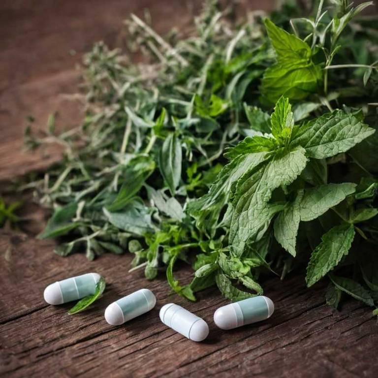 herbal capsules for jet-lag Mentha x piperita