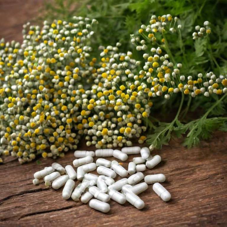 herbal capsules for menstrual-cramps Tanacetum parthenium