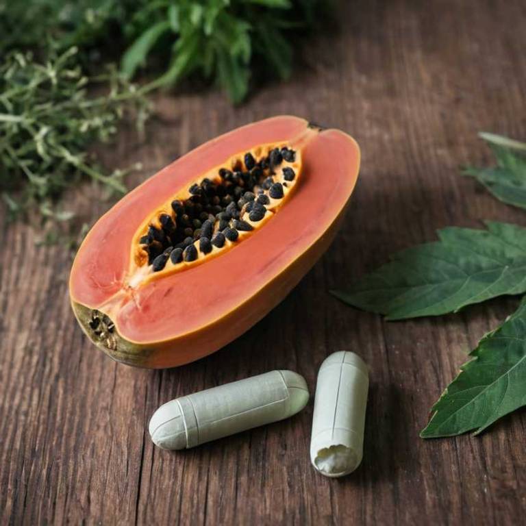 herbal capsules for motion-sickness Carica papaya