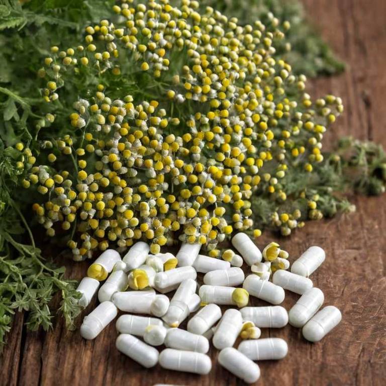 herbal capsules for one-side-headache Tanacetum parthenium