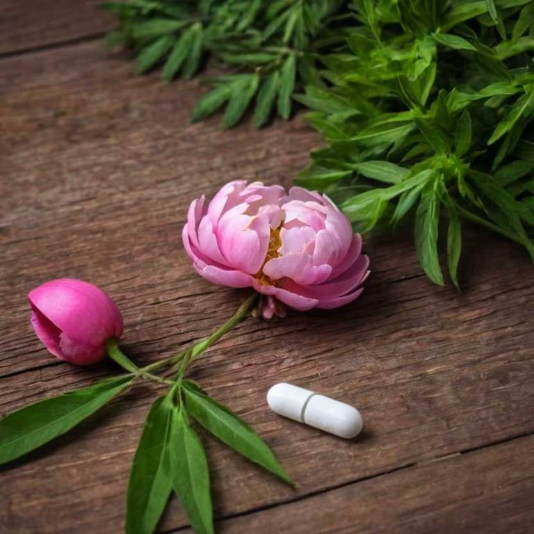 herbal capsules for post-nasal-drip Paeonia lactiflora