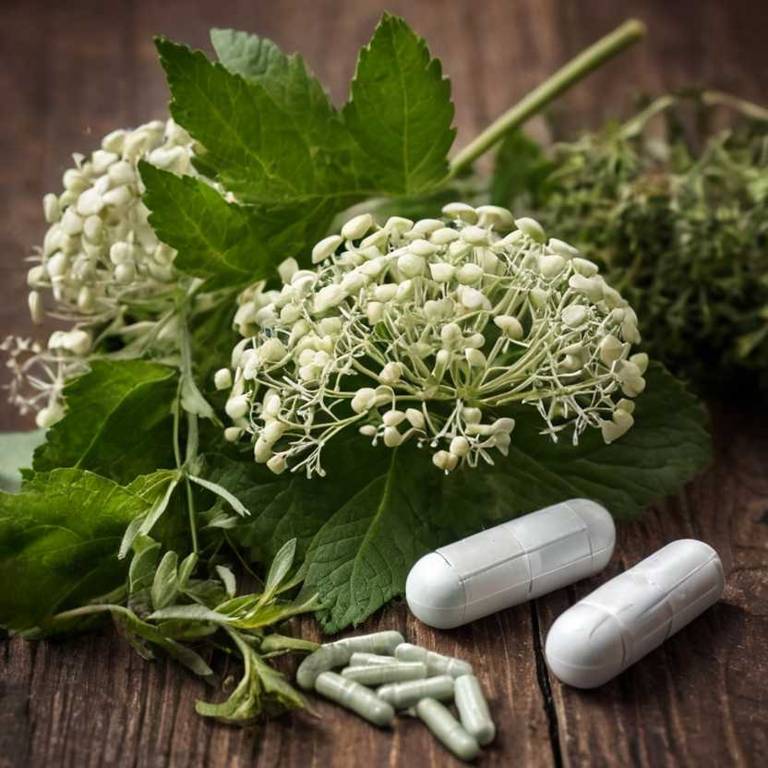 herbal capsules for white-tongue Hydrangea arborescens