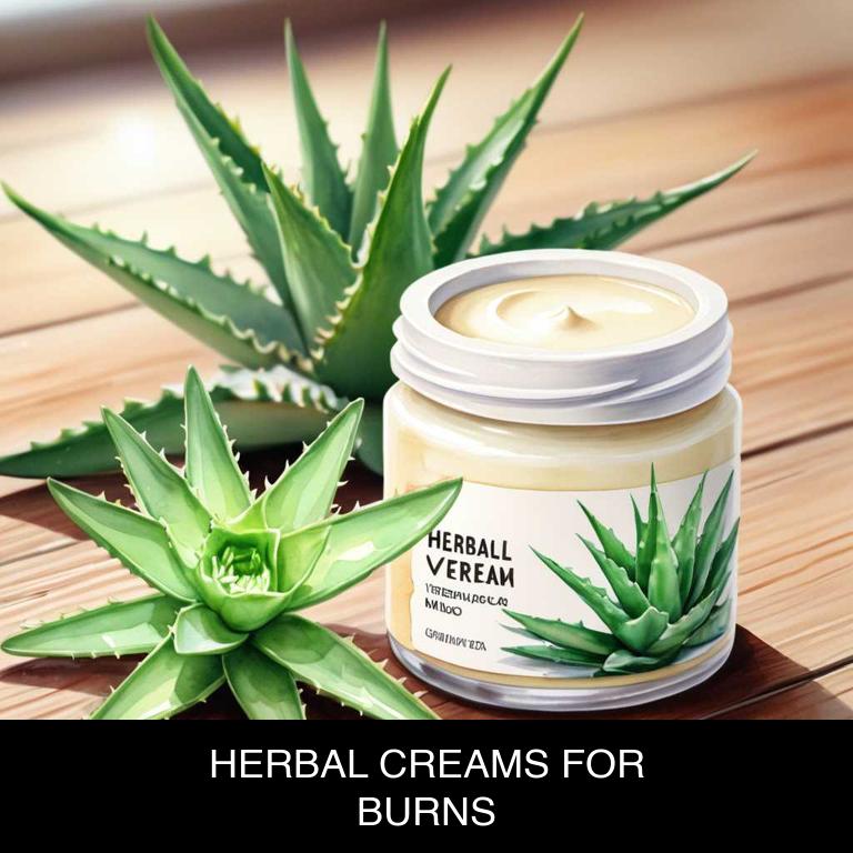 herbal creams for burns overview