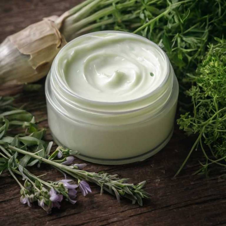 herbal creams for cold-sore Allium sativum