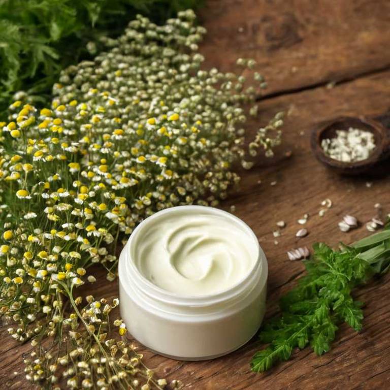 herbal creams for cramps Tanacetum parthenium