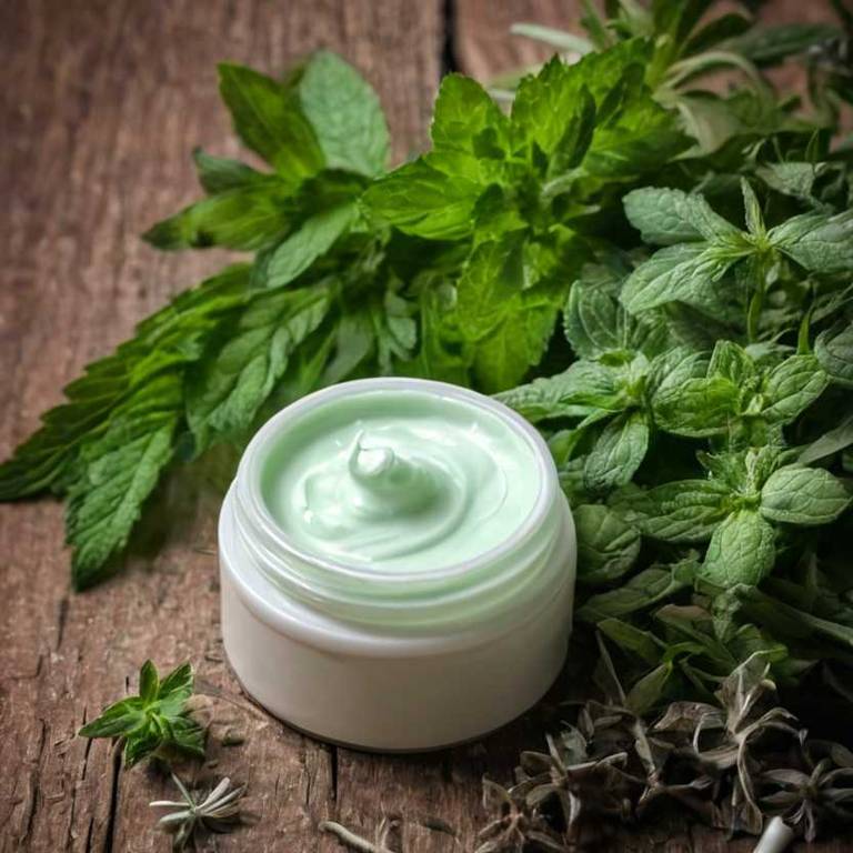 herbal creams for rashes Mentha x piperita