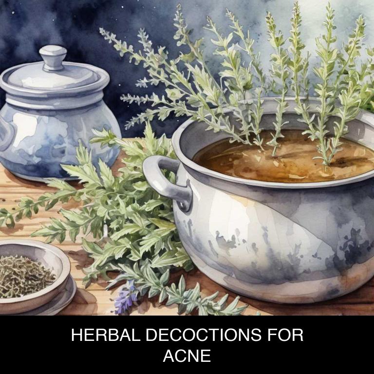 herbal decoctions for acne overview