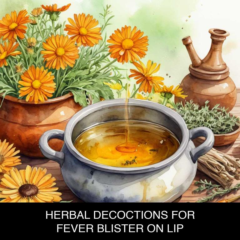 herbal decoctions for lip-fever-blister overview