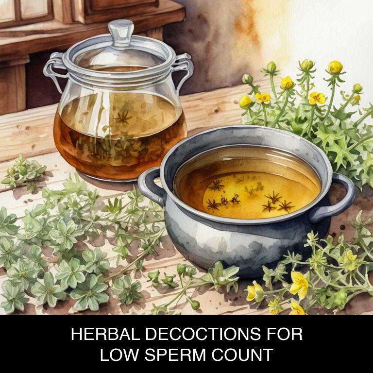 herbal decoctions for low-sperm-count overview