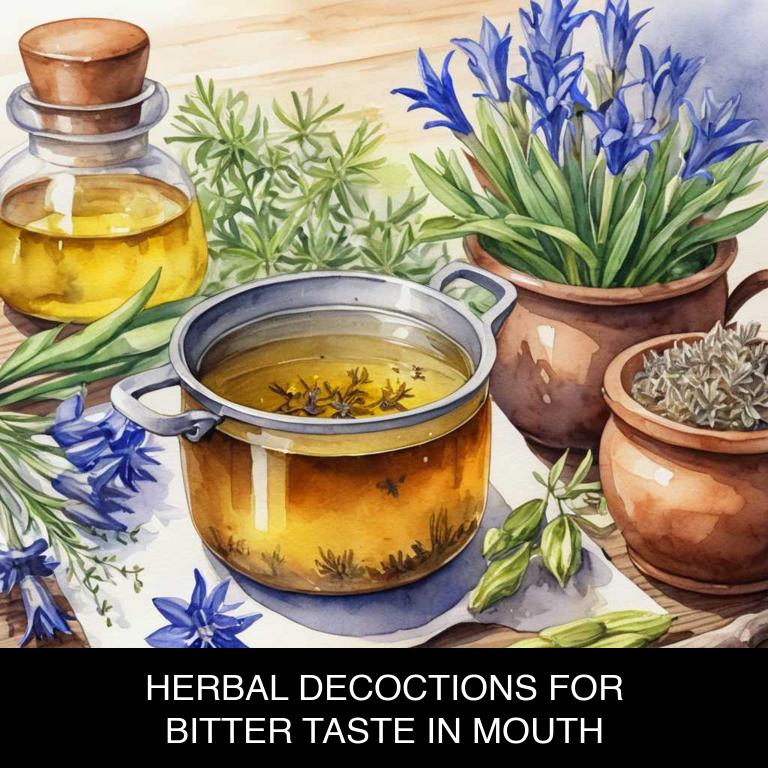 herbal decoctions for mouth-bitter-taste overview