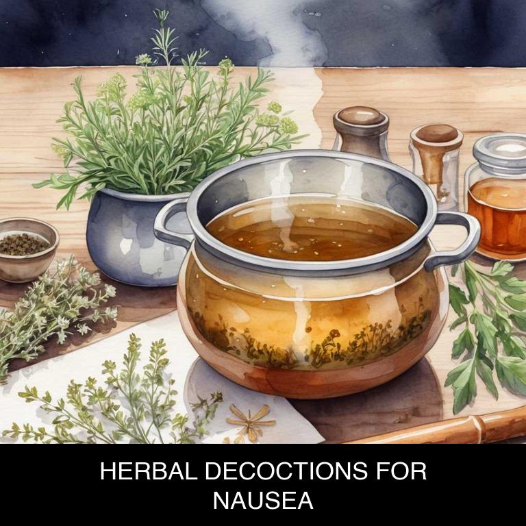 herbal decoctions for nausea overview