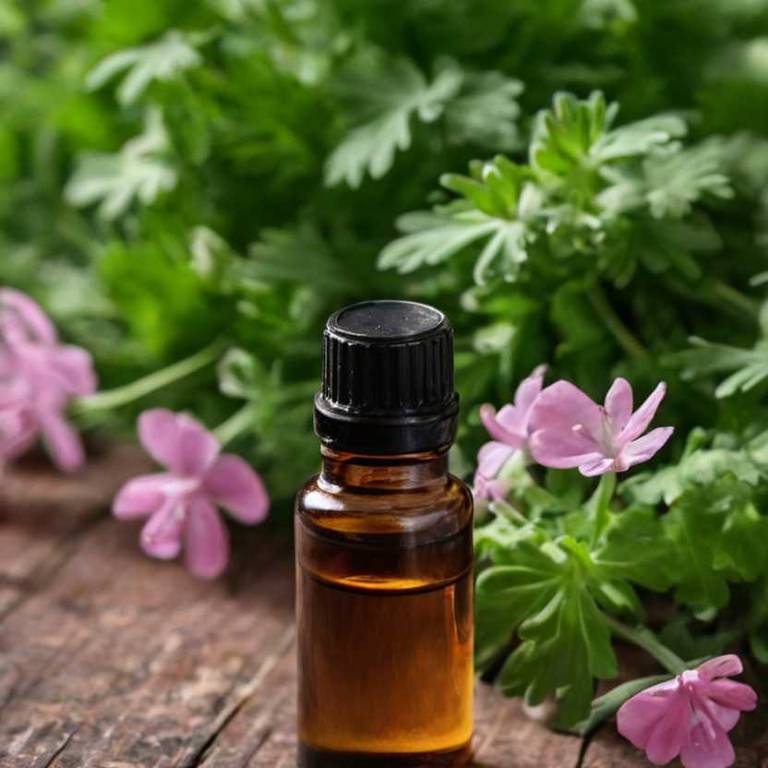 herbal essential-oils for dry-nose Pelargonium graveolens