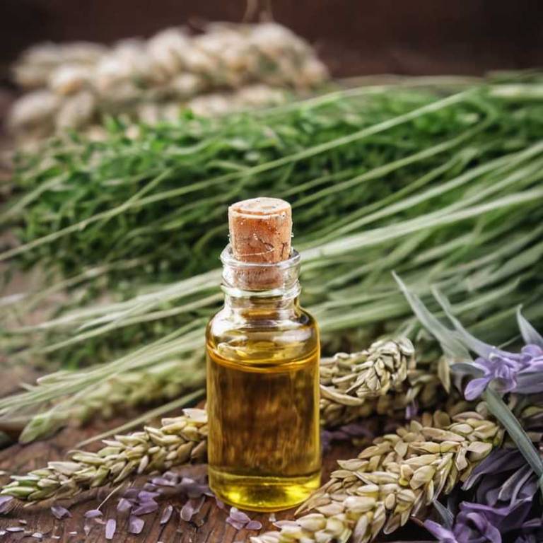 herbal essential-oils for knee-swelling Triticum aestivum