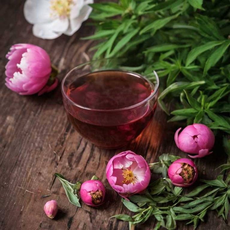 herbal teas for amenorrhea Paeonia lactiflora