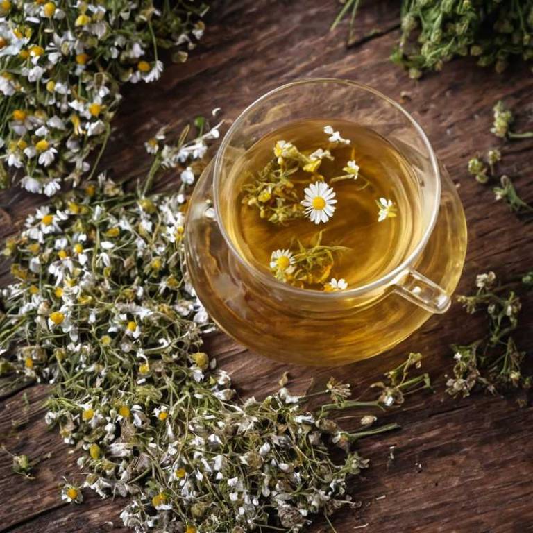 herbal teas for bronchitis Matricaria chamomilla