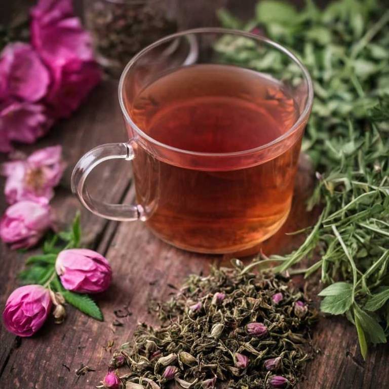 herbal teas for depression Rosa damascena