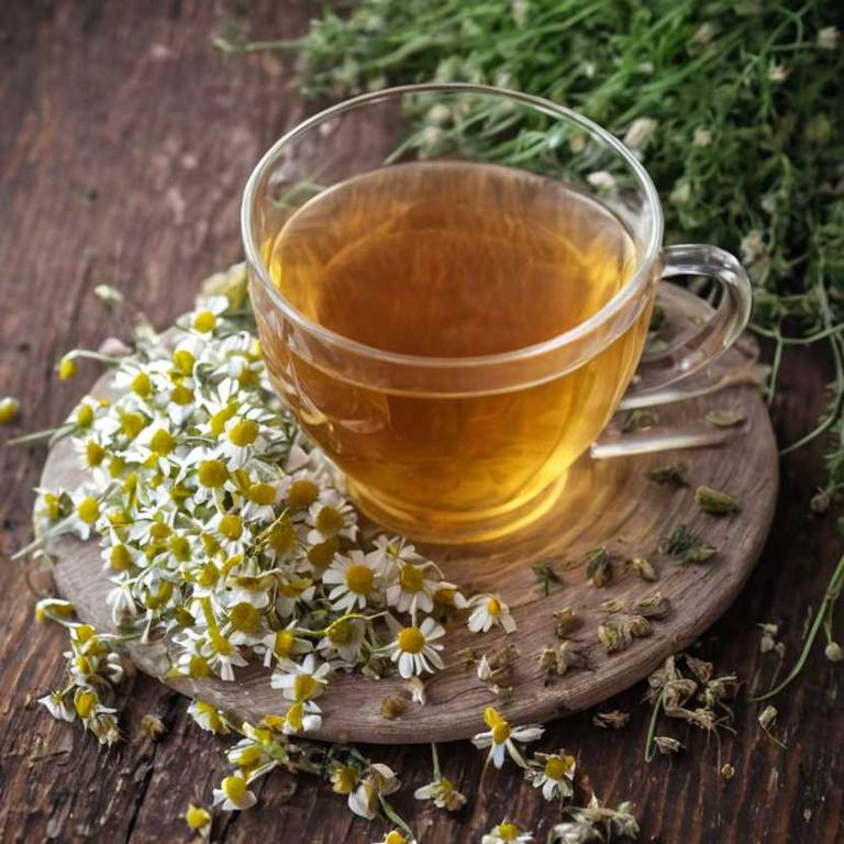 herbal teas for difficulty-eating Matricaria chamomilla