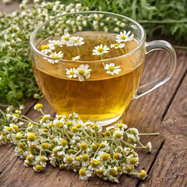 herbal teas for dizziness Tanacetum parthenium