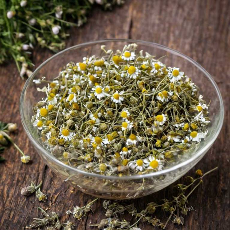 herbal teas for dry-hair Matricaria chamomilla