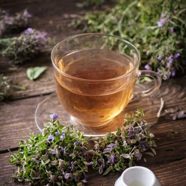 herbal teas for dry-throat Thymus serpyllum