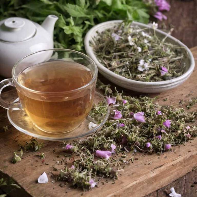 herbal teas for eye-floaters Althaea officinalis