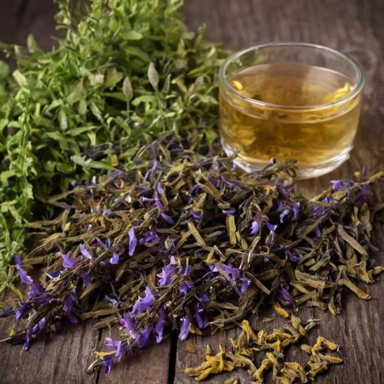 herbal teas for eye-twitching Scutellaria baicalensis