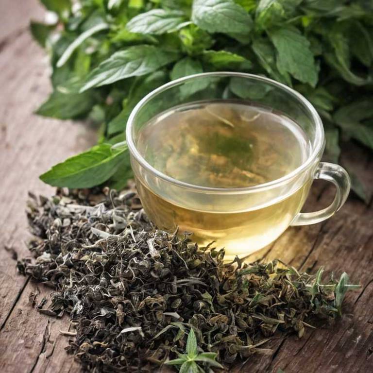 herbal teas for gum-swelling Mentha x piperita