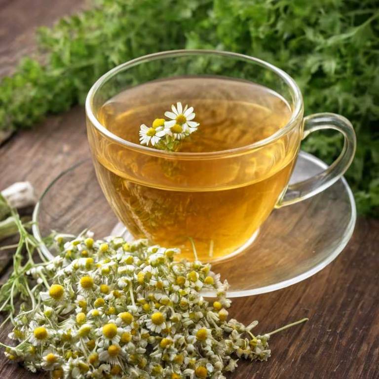 herbal teas for neck-pain Tanacetum parthenium