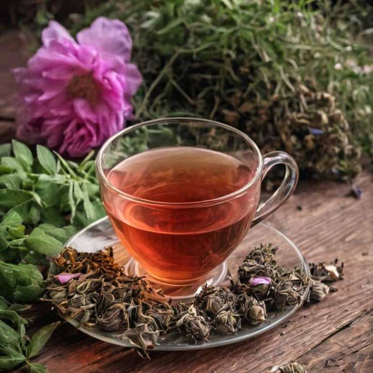 herbal teas for stomach-growling Rosa centifolia