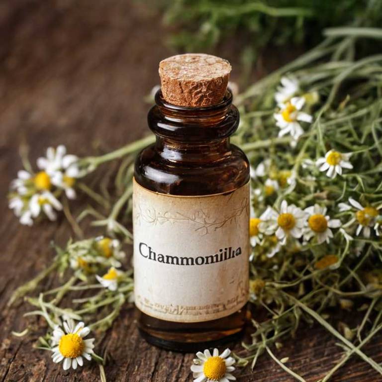 herbal tinctures for amenorrhea Matricaria chamomilla