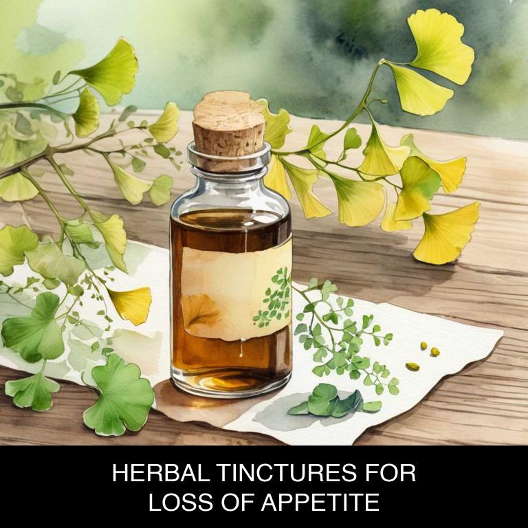 herbal tinctures for appetite-loss overview