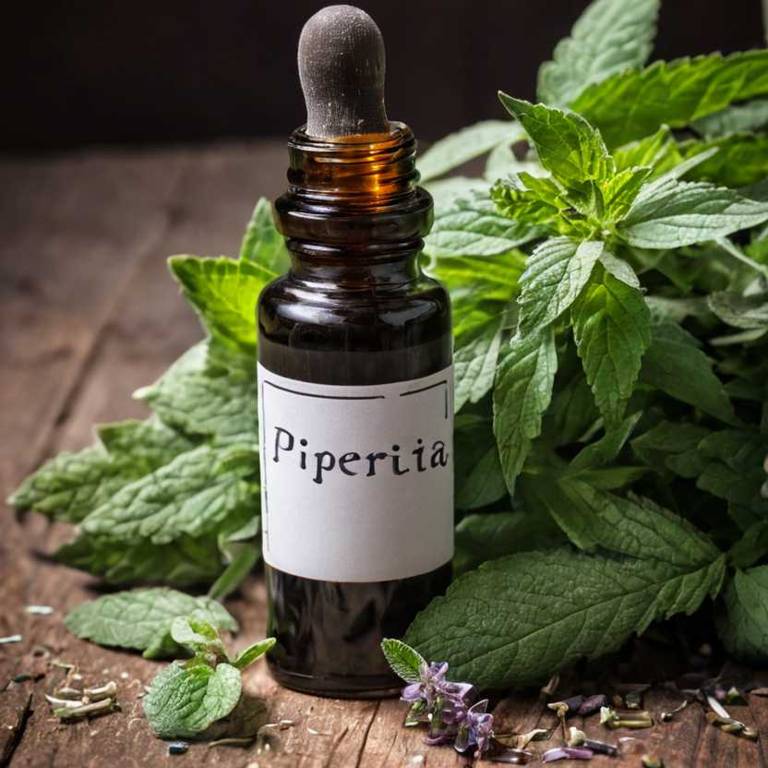 herbal tinctures for difficulty-chewing Mentha x piperita