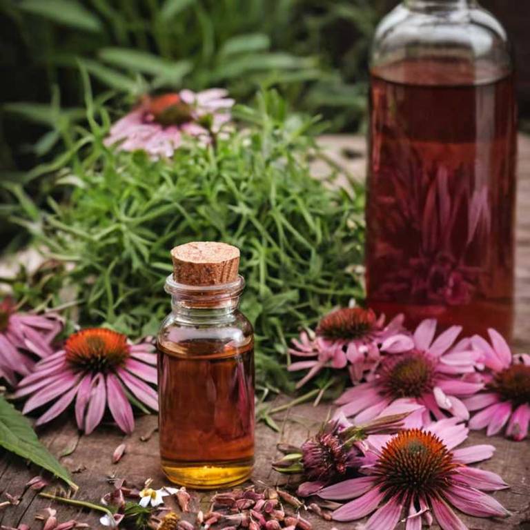 herbal tinctures for dry-throat Echinacea purpurea