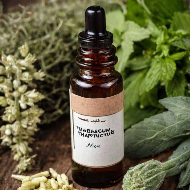 herbal tinctures for dry-throat Verbascum thapsus