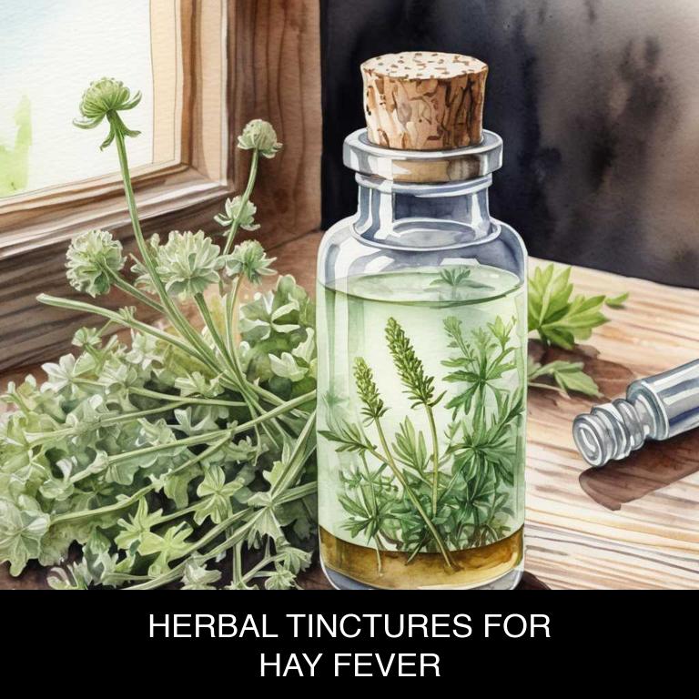 herbal tinctures for hay-fever overview