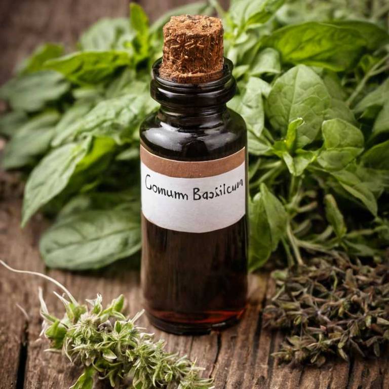 herbal tinctures for itchy-scalp Ocimum basilicum