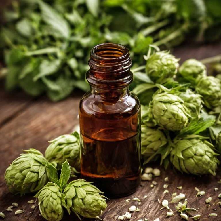 herbal tinctures for jaw-lock Humulus lupulus