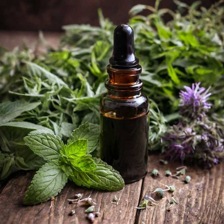 herbal tinctures for motion-sickness Mentha x piperita