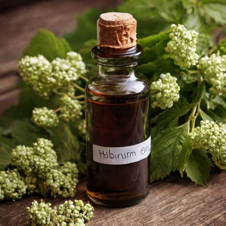 herbal tinctures for stiff-neck Viburnum opulus