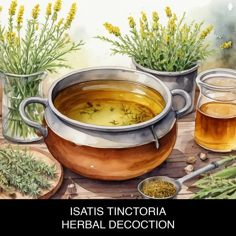 isatis tinctoria herbal decoctions for flu