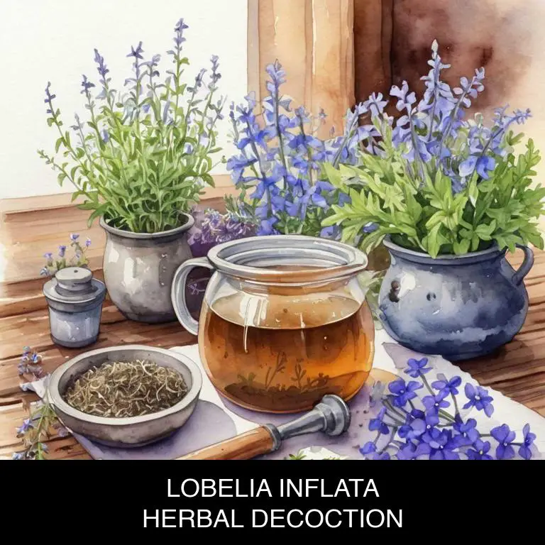 lobelia inflata herbal decoctions for phlegm