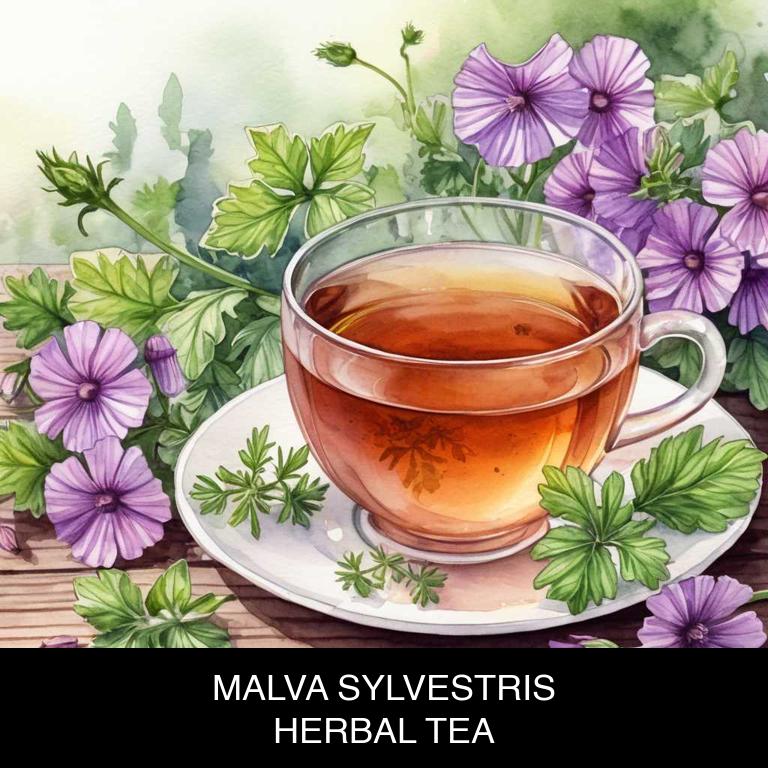 malva sylvestris herbal teas for sore-throat