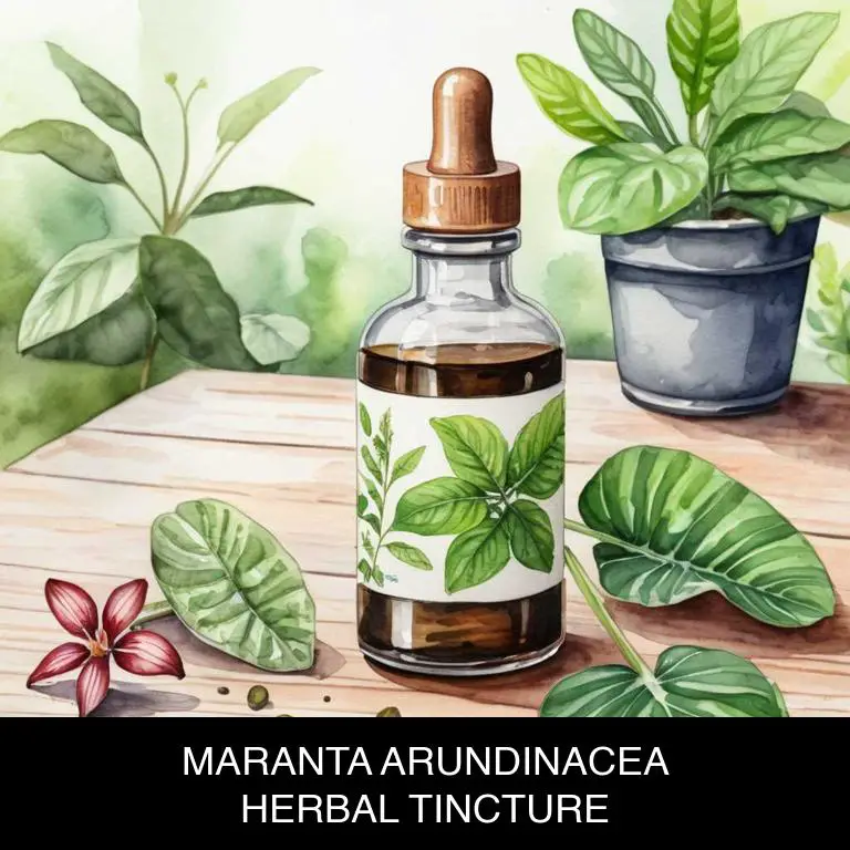 maranta arundinacea herbal tinctures for throat-irritation