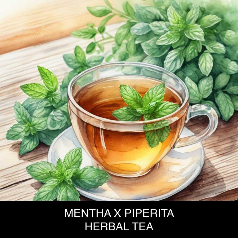 mentha x piperita herbal teas for flatulence