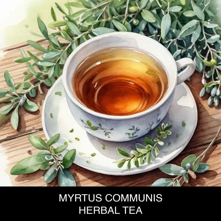 myrtus communis herbal teas for throat-pain