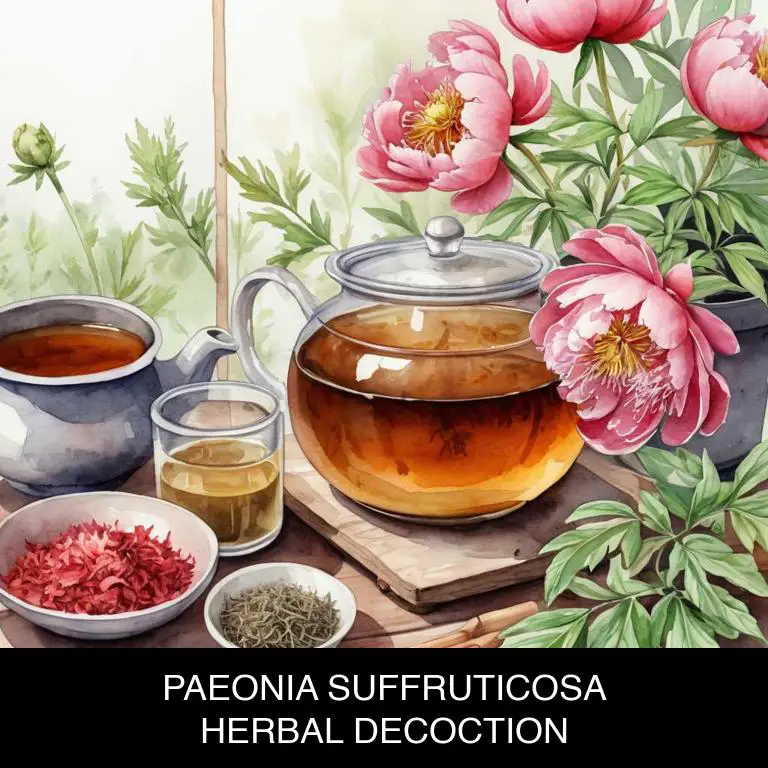 paeonia suffruticosa herbal decoctions for indigestion