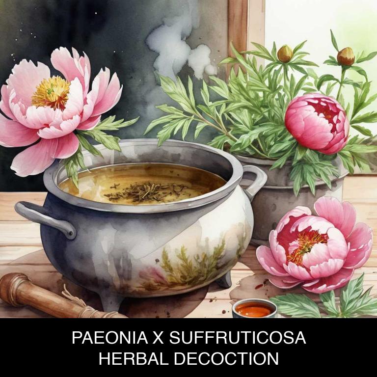 paeonia x suffruticosa herbal decoctions for amenorrhea