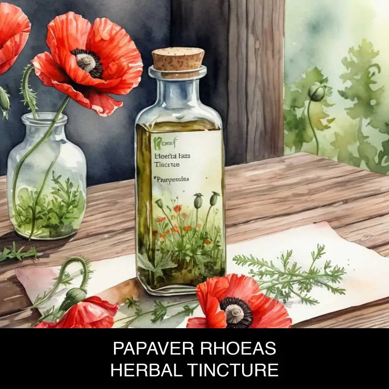 papaver rhoeas herbal tinctures for inflamed-mouth