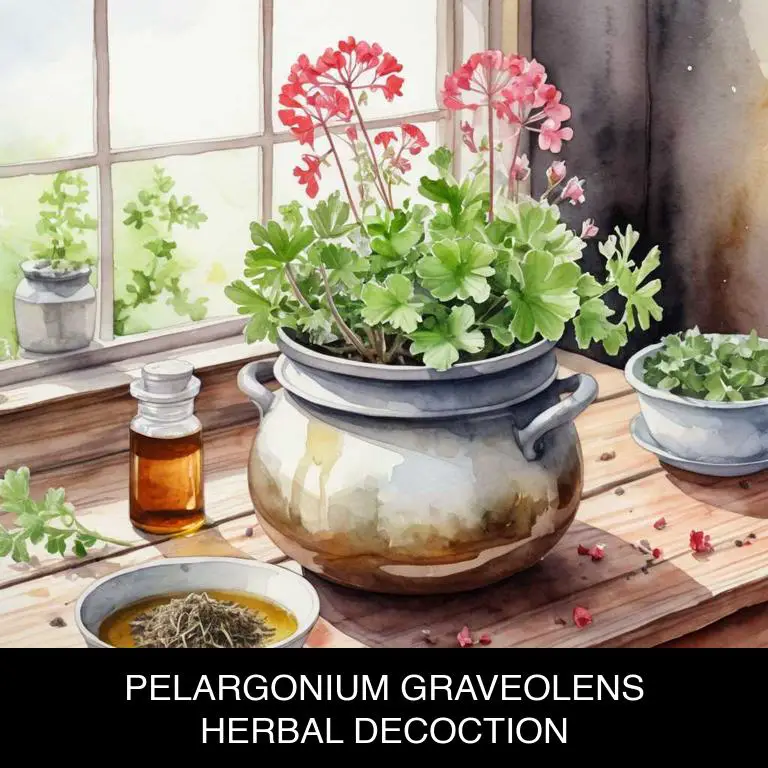 pelargonium graveolens herbal decoctions for open-pores