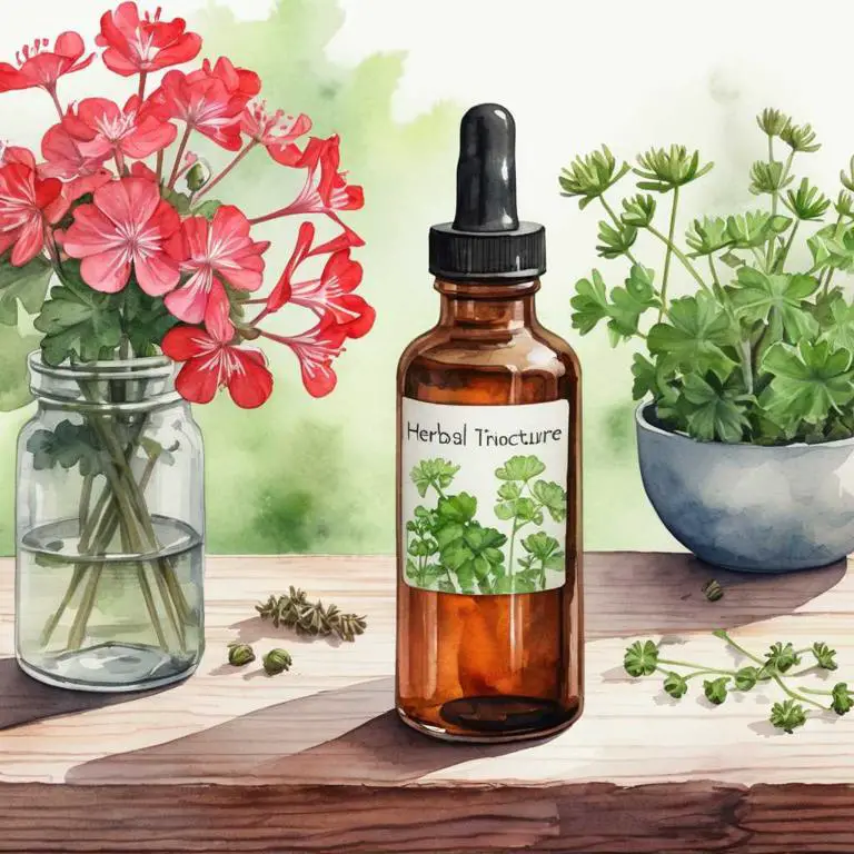 pelargonium graveolens herbal tinctures for open-pores